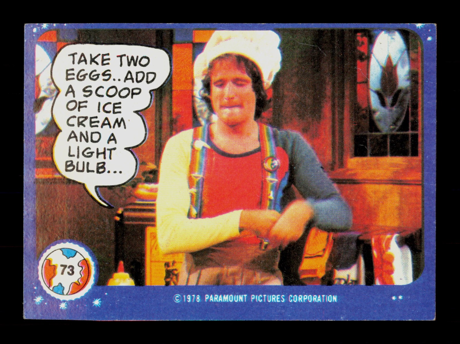 Take Two Eggs.. 73 Mork & Mindy 1978 Trading Card TCG