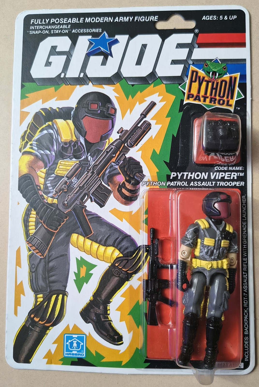 GI JOE 1989 Python Patrol VIPER MOC sigillato nuovo *vedi condizioni*