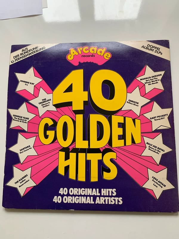 Lp Schallplatte 40 Original-Hits von 40 verschiedenen Künstlern