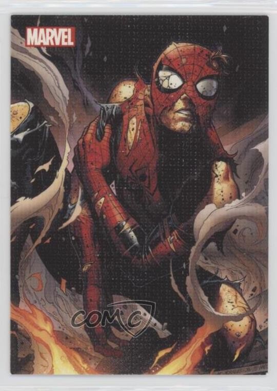 2013 Rittenhouse Marvel Greatest Battles Battle Scars Canvas Spider-Man 0kg8