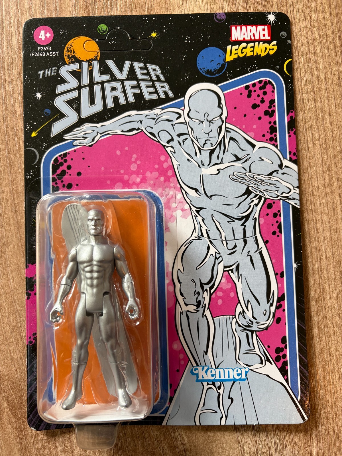 MARVEL LEGENDS - Carta Retro - Statuetta SILVER SUFER - Silver Surfer - RARO