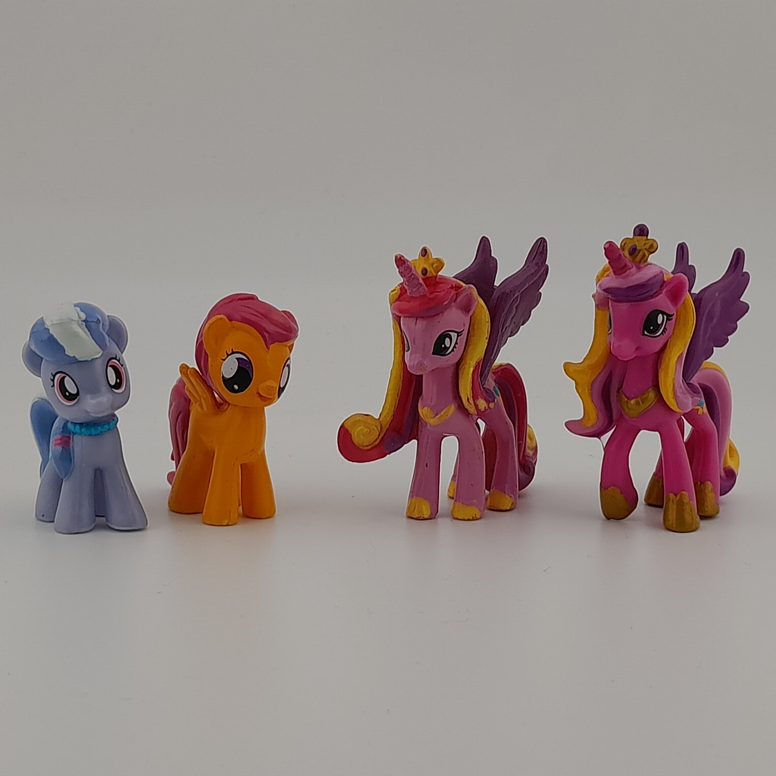My Little Pony Mini Figure Lot of 4 Princess Cadance Celestia Scootaloo Hasbro