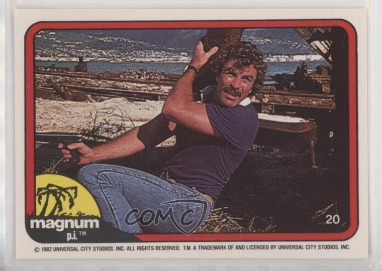1983 Donruss Magnum PI Tom Selleck Thomas Magnum #20 z6d