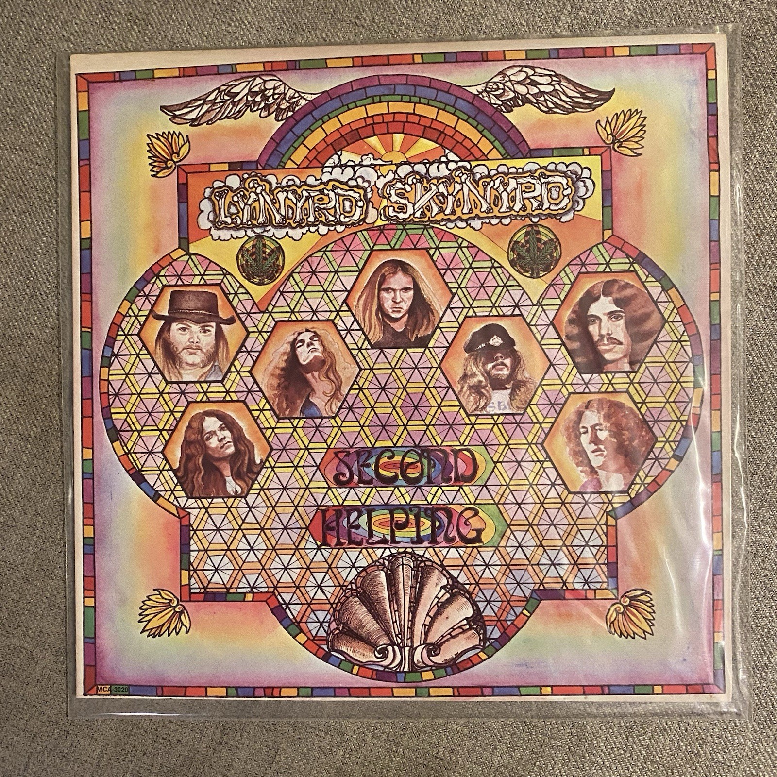 Lynyrd Skynyrd Second Helping Lp Vinyl Record 1974 Vg+ Album