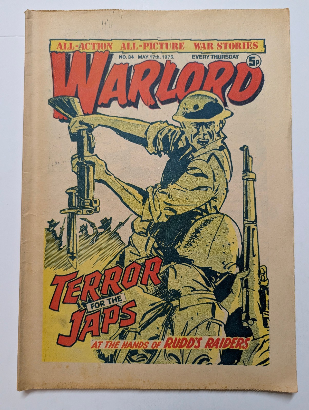 Warlord Comic No 34, May 17th 1975.