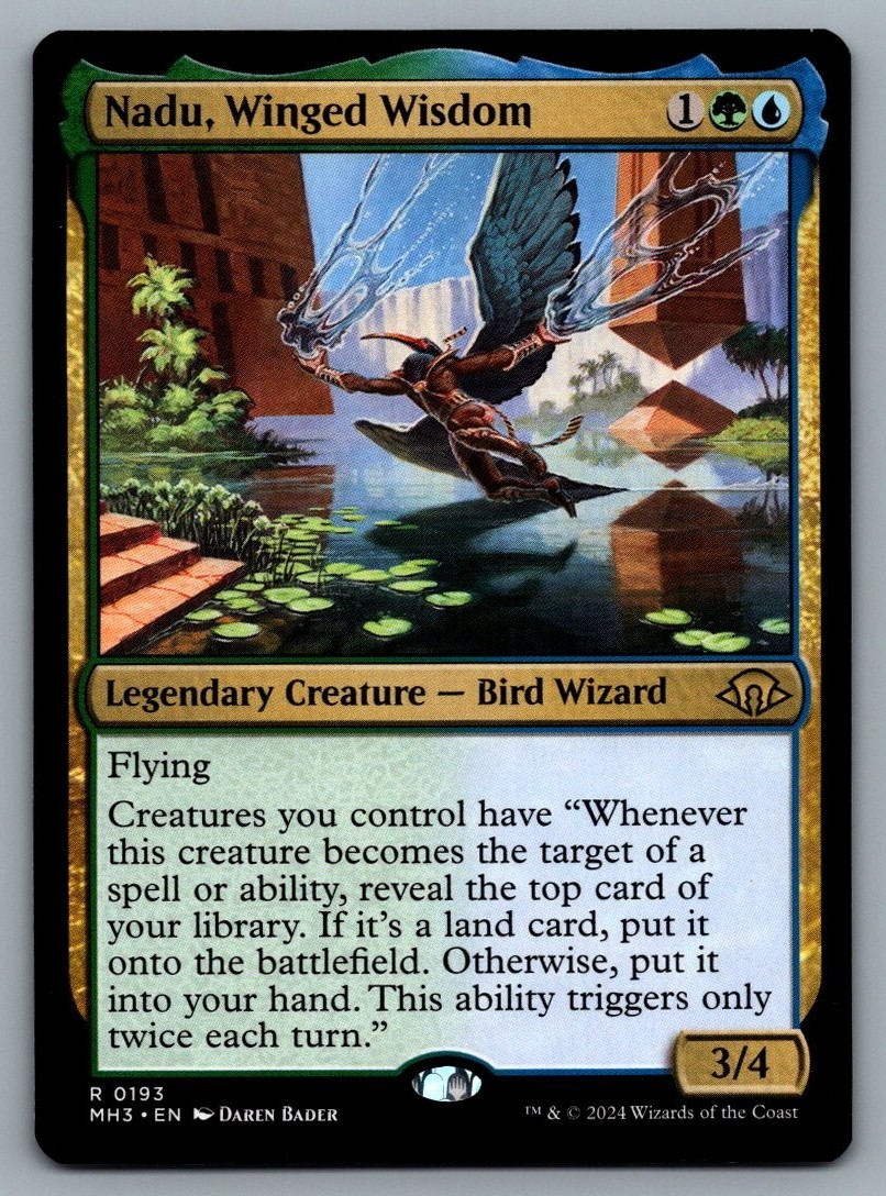 Nadu, Winged Wisdom #193 Modern Horizons 3 Magic: The Gathering MTG - NM