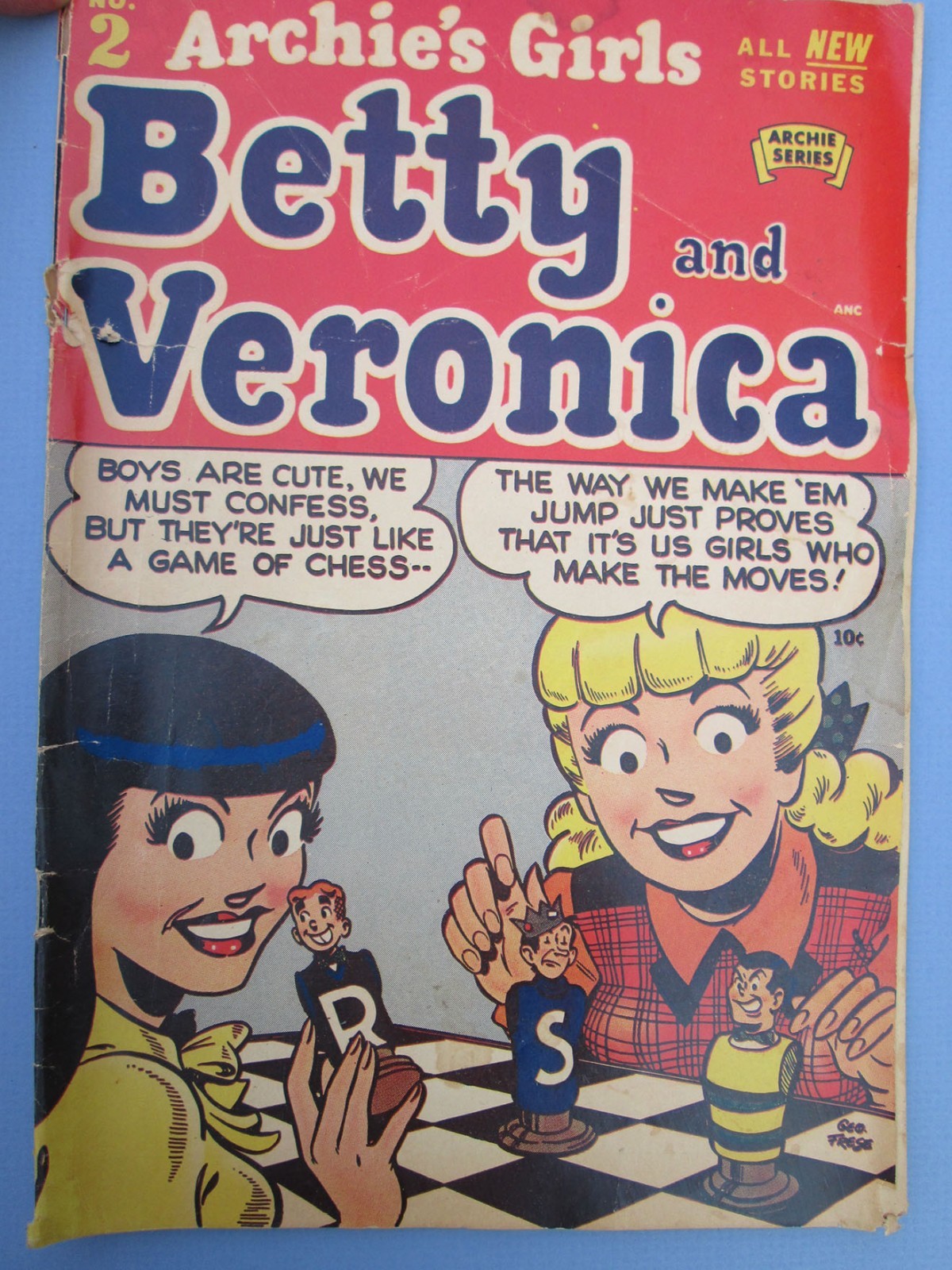Archie's Girls Betty e Veronica #2 1950 Fresh Attic Find fumetto