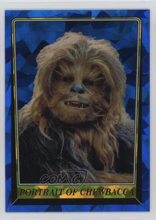 2023 Topps Chrome Sapphire Star Wars ROTJ Ritratto di Chewbacca #219 2qw