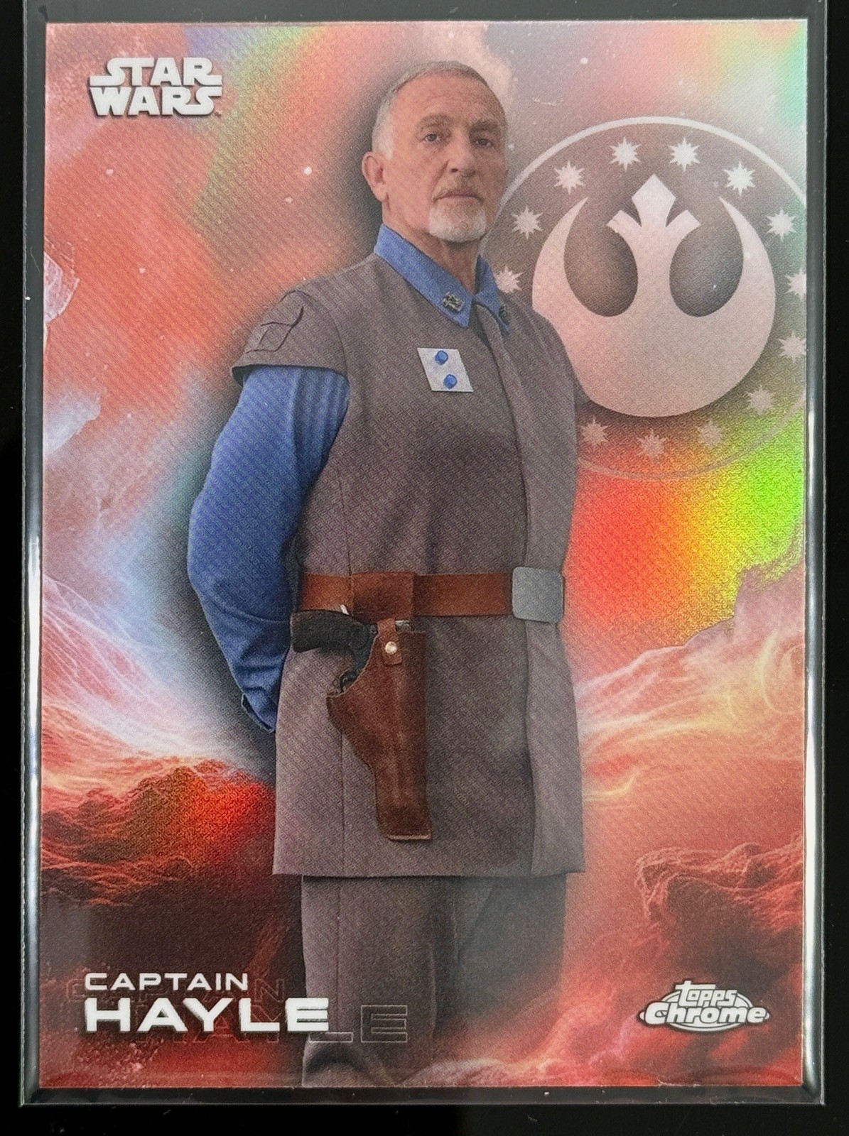 2025 Topps Chrome Star Wars Captain Hayle Refractor #18
