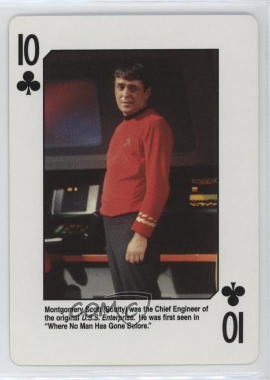 Carte da gioco Hoyle Star Trek 1998 la serie originale Scotty #10C a8a