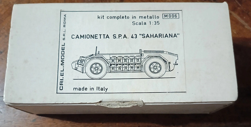 CRI.EL.model M006 - camionetta s.p.a. 43 sahariana 1:35 metallo raro