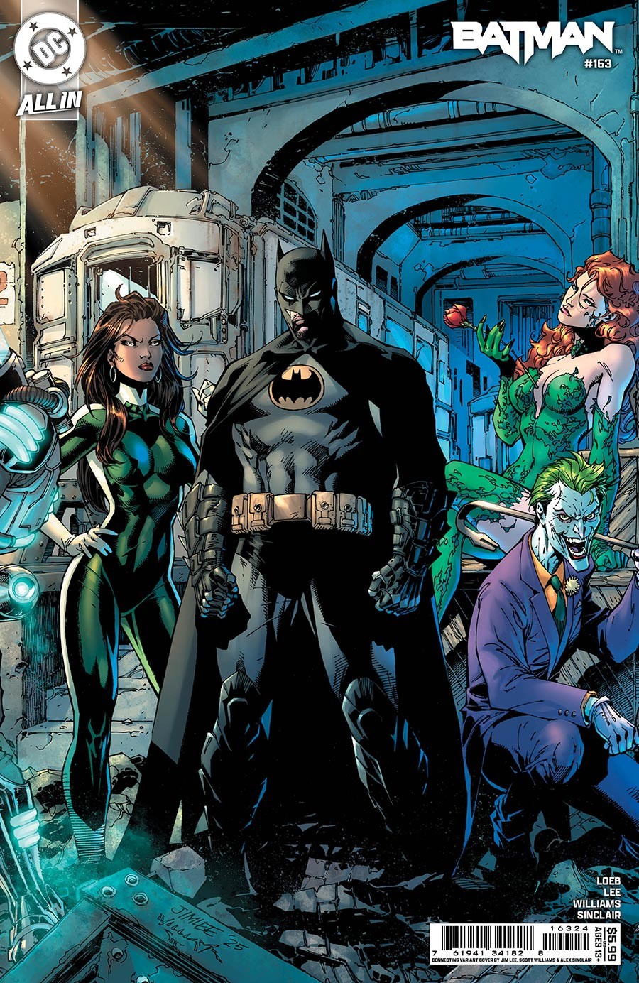 Batman (3rd Series) #163B VF/NM; DC | Connecting Cover - w/Bag+Board