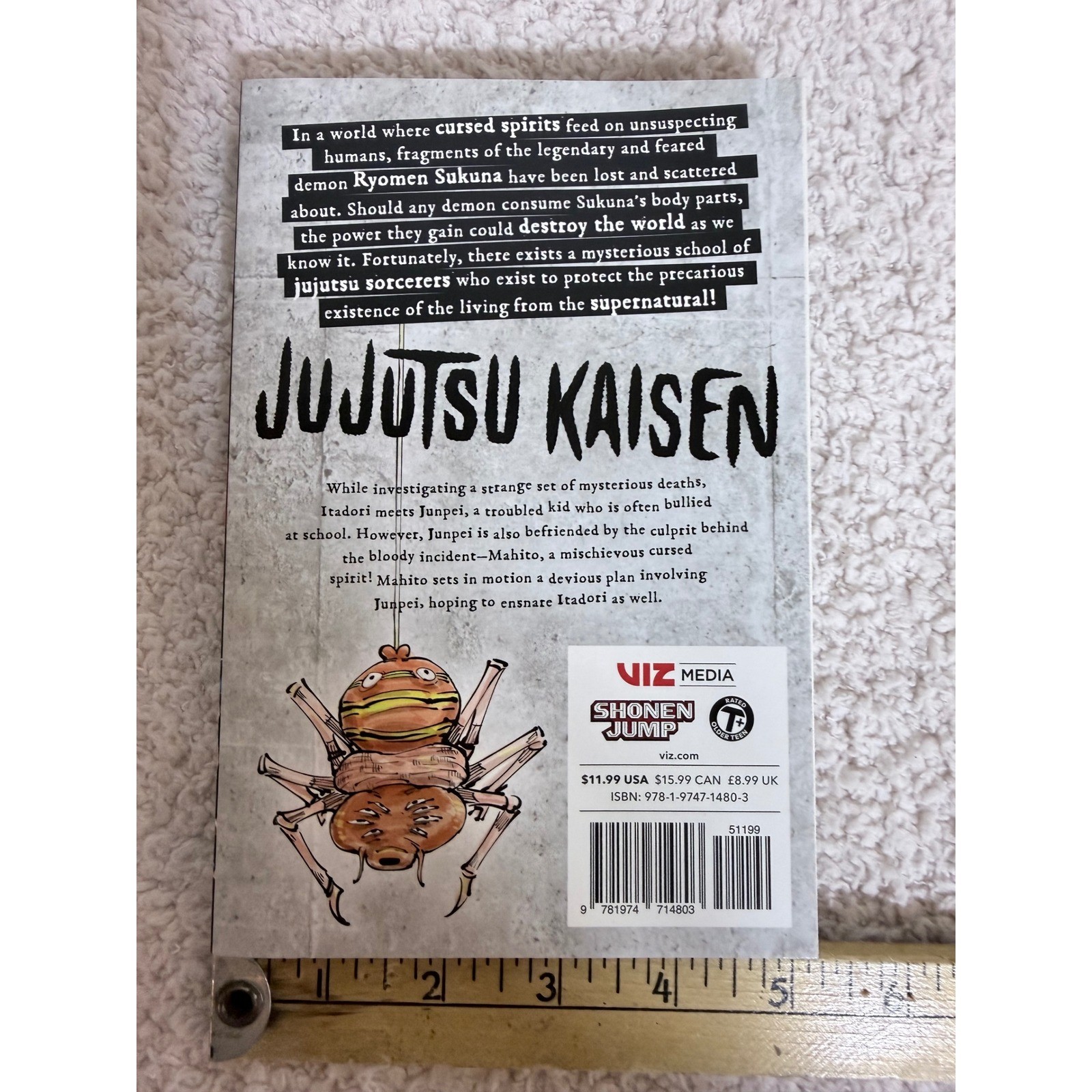 Jujutsu Kaisen Vol 4 manga Gege Akutami VIZ Media Shonen Jump graphic novel libro