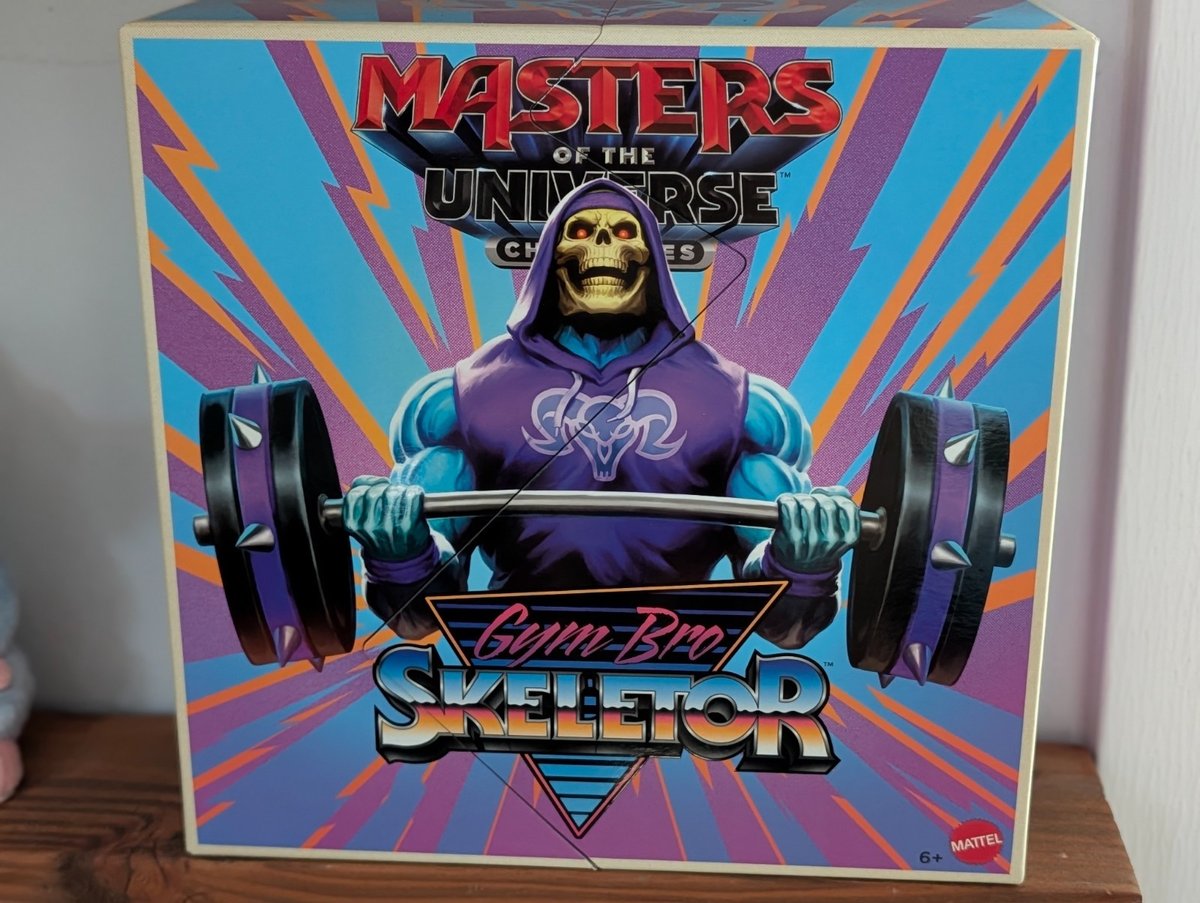 SDCC 2026 Mattel Masters of the Universe Gym Bro Skeletor Figure NEW IN BOX