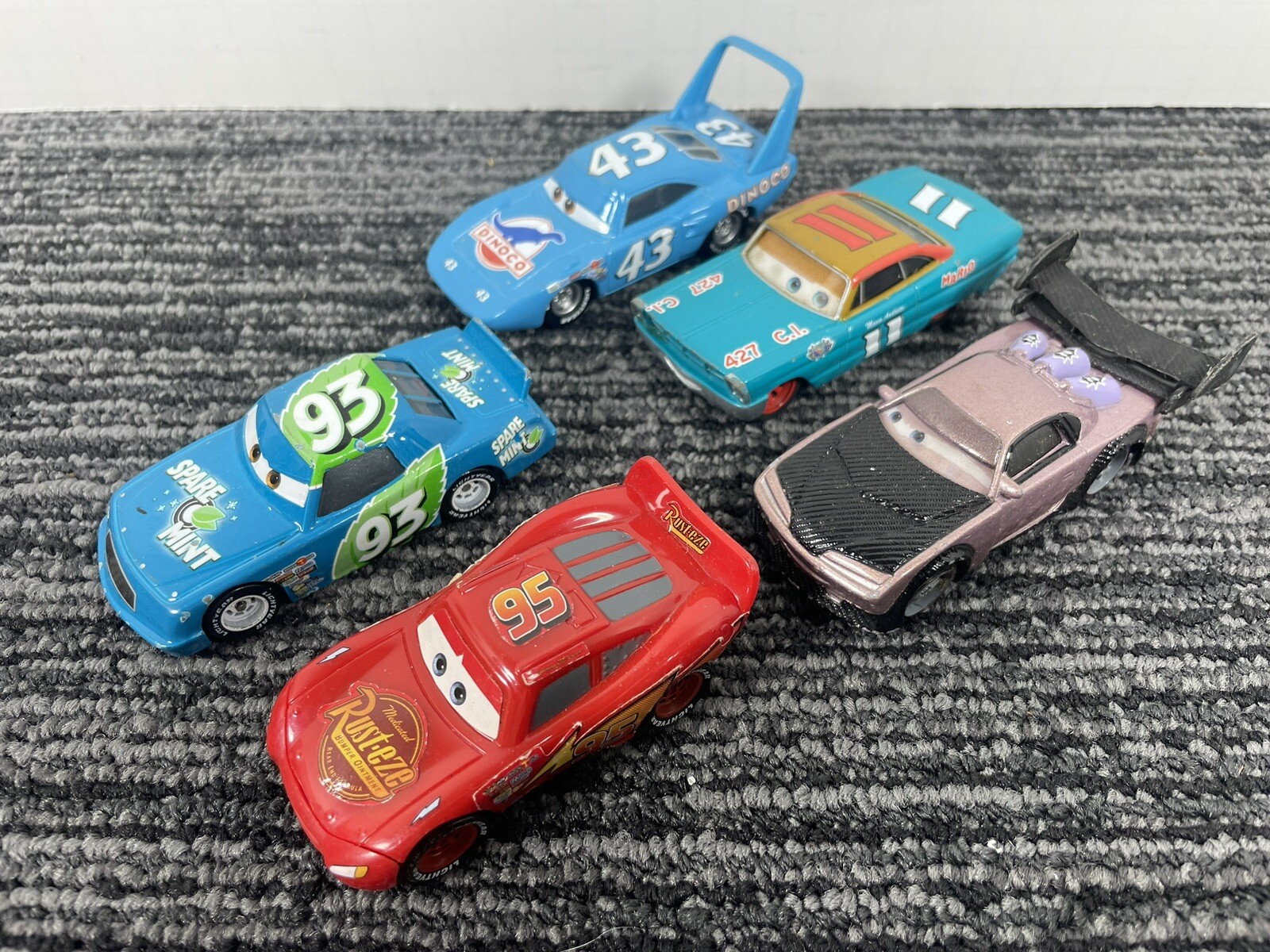🔥 Lotto di 5 • Disney Pixar Cars • Auto da corsa pressofuse • Saetta McQueen • C
