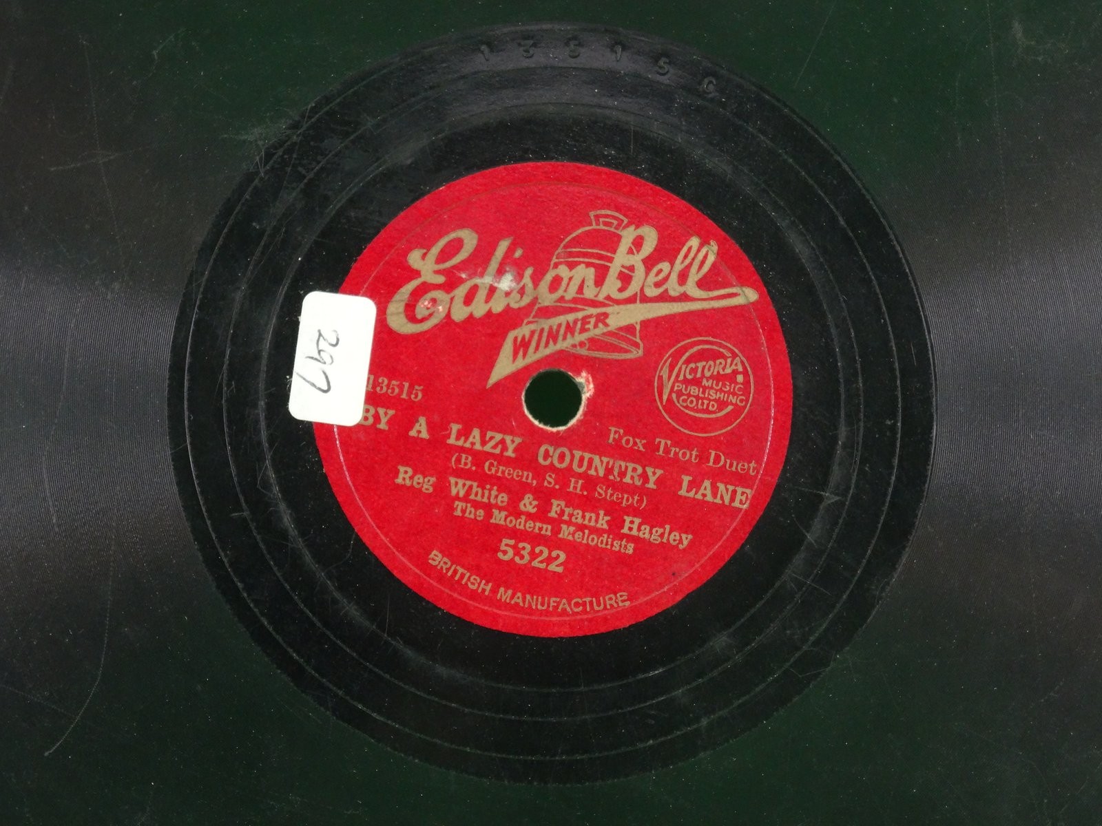 REG WHITE AND FRANK HAGLEY BY A LAZY COUNTRY LANE / MY IDEAL 78 RPM (452/ (452) 