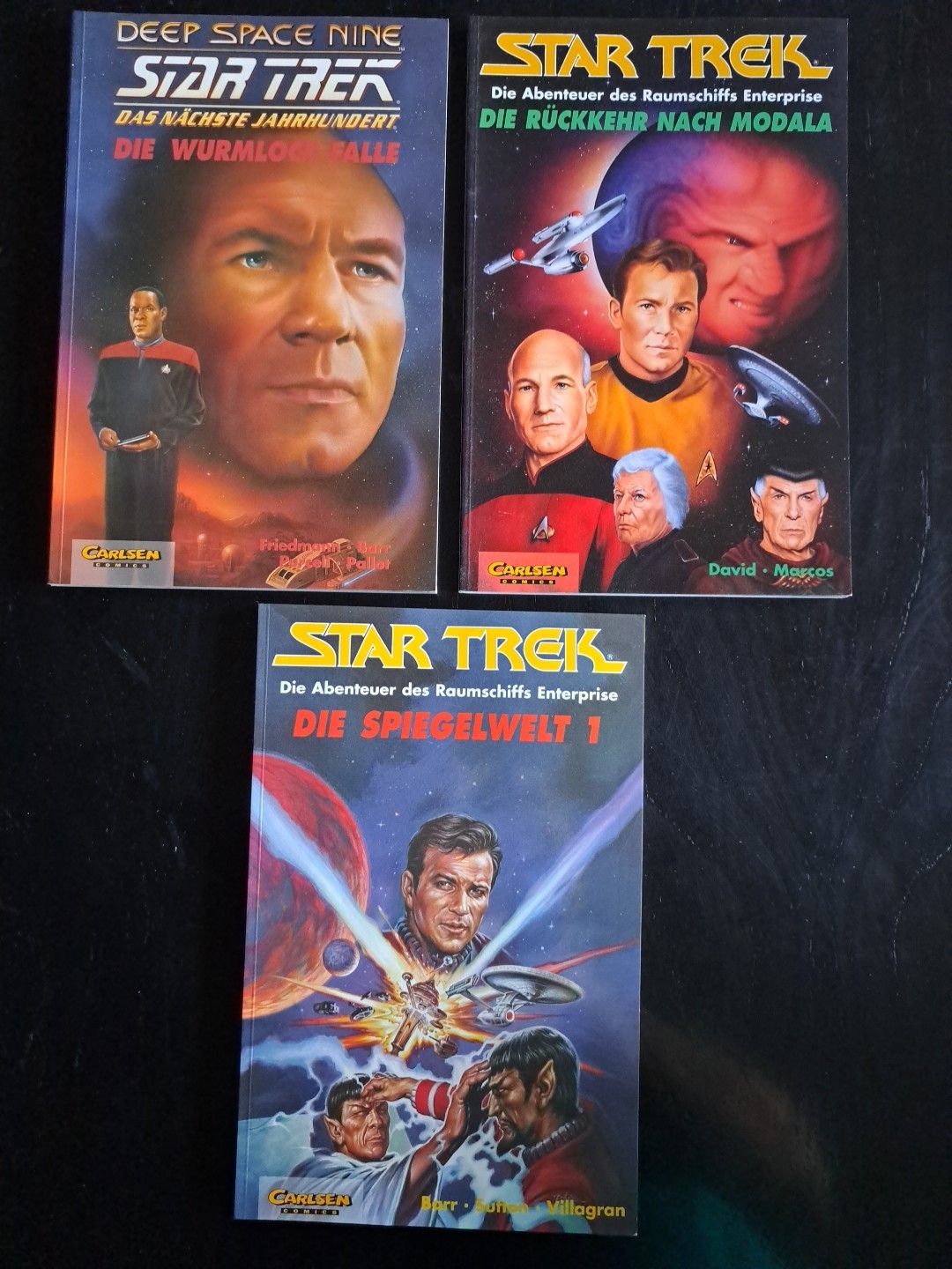 3x STAR TREK Softcover Band 1+4+5 ☆ Carlsen SF Comics 1995 ☆ Z 0-1