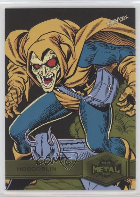 Upper Deck 2022 Marvel Metal Universe Spider-Man luce gialla FX Hobgoblin 16zb