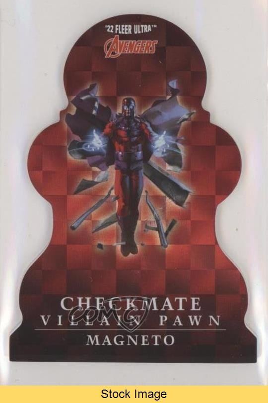 Magneto pedone nero Fleer Ultra Avengers Scacco matto 2022 #CP-17 LEGGI vm9