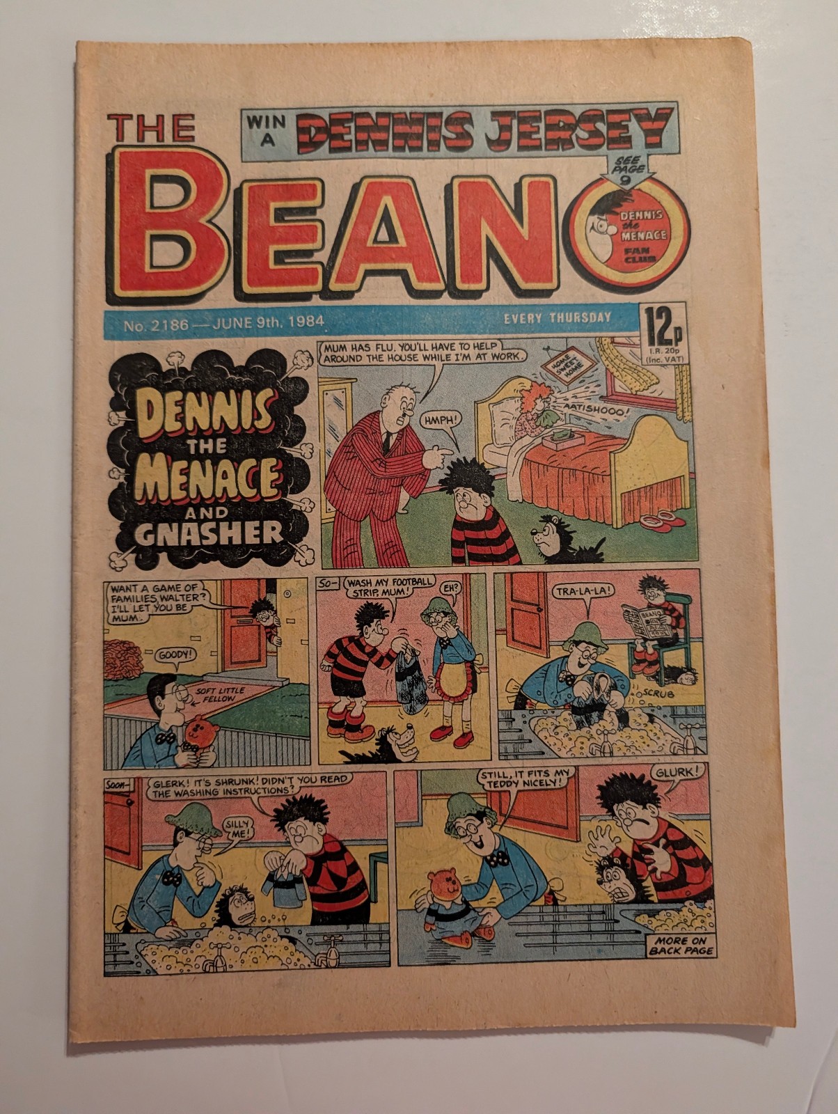 Beano Comic No 2186, June 9th 1984.