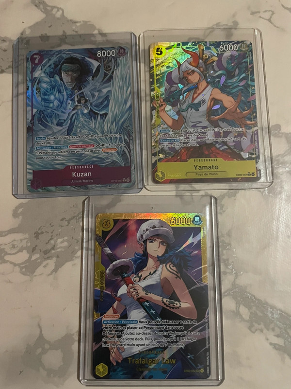 Lot de cartes one piece réservé