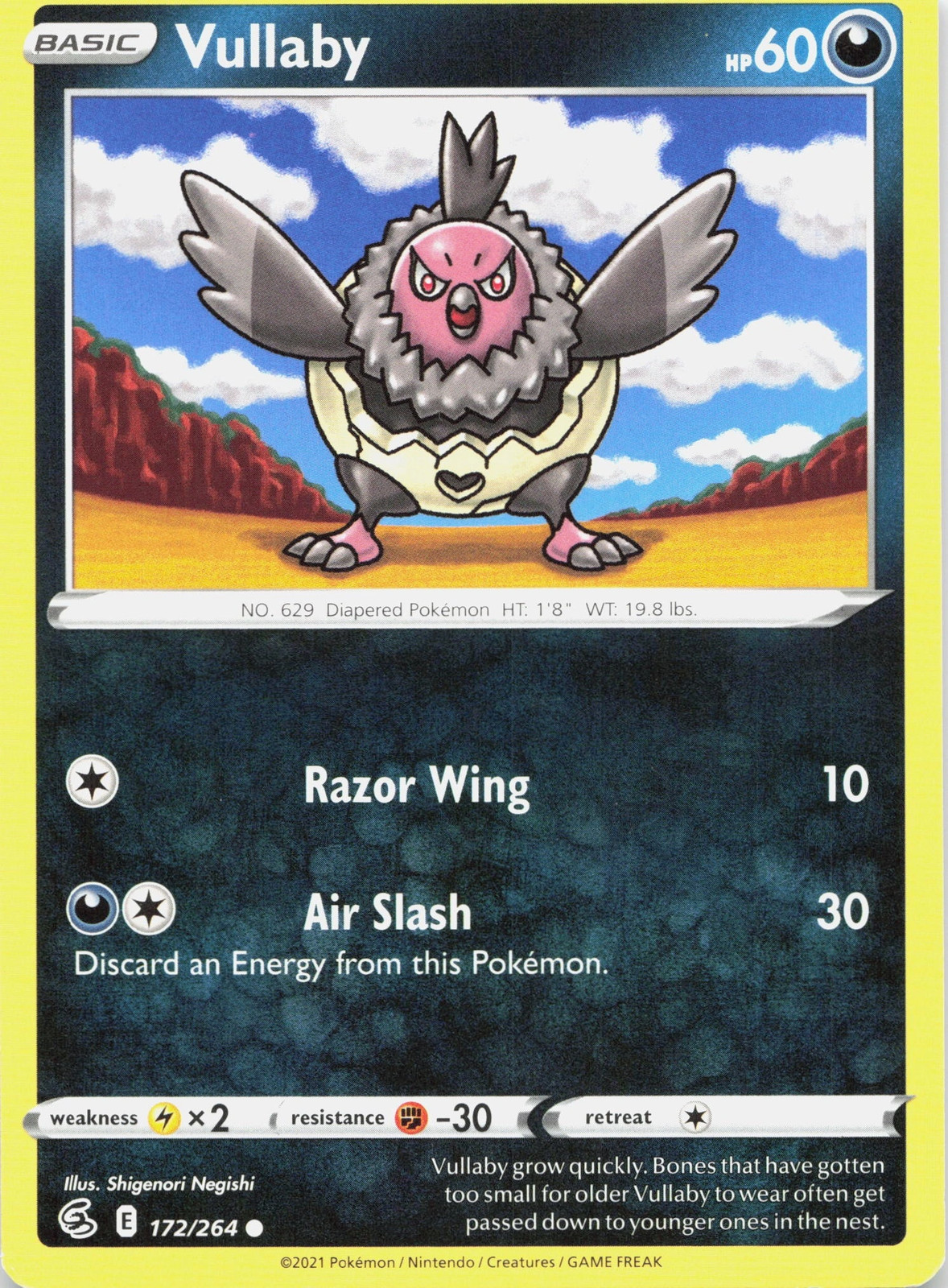 Vullaby 172/264 Fusion Strike Comune quasi nuovo Pokemon TCG