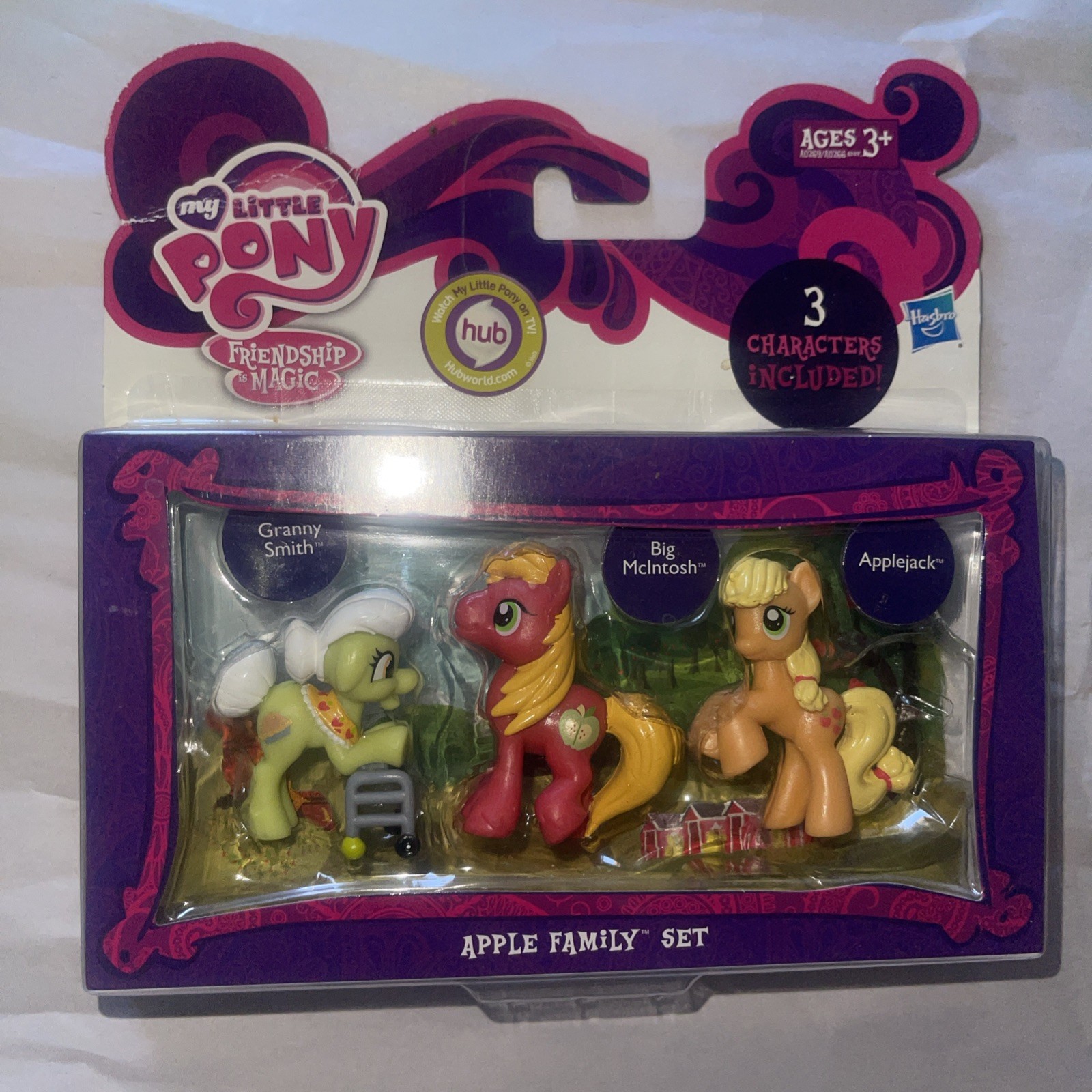 My Little Pony Friendship Magic Apple Family Set Hasbro Nuovo 2011 Apple Jack Giocattolo