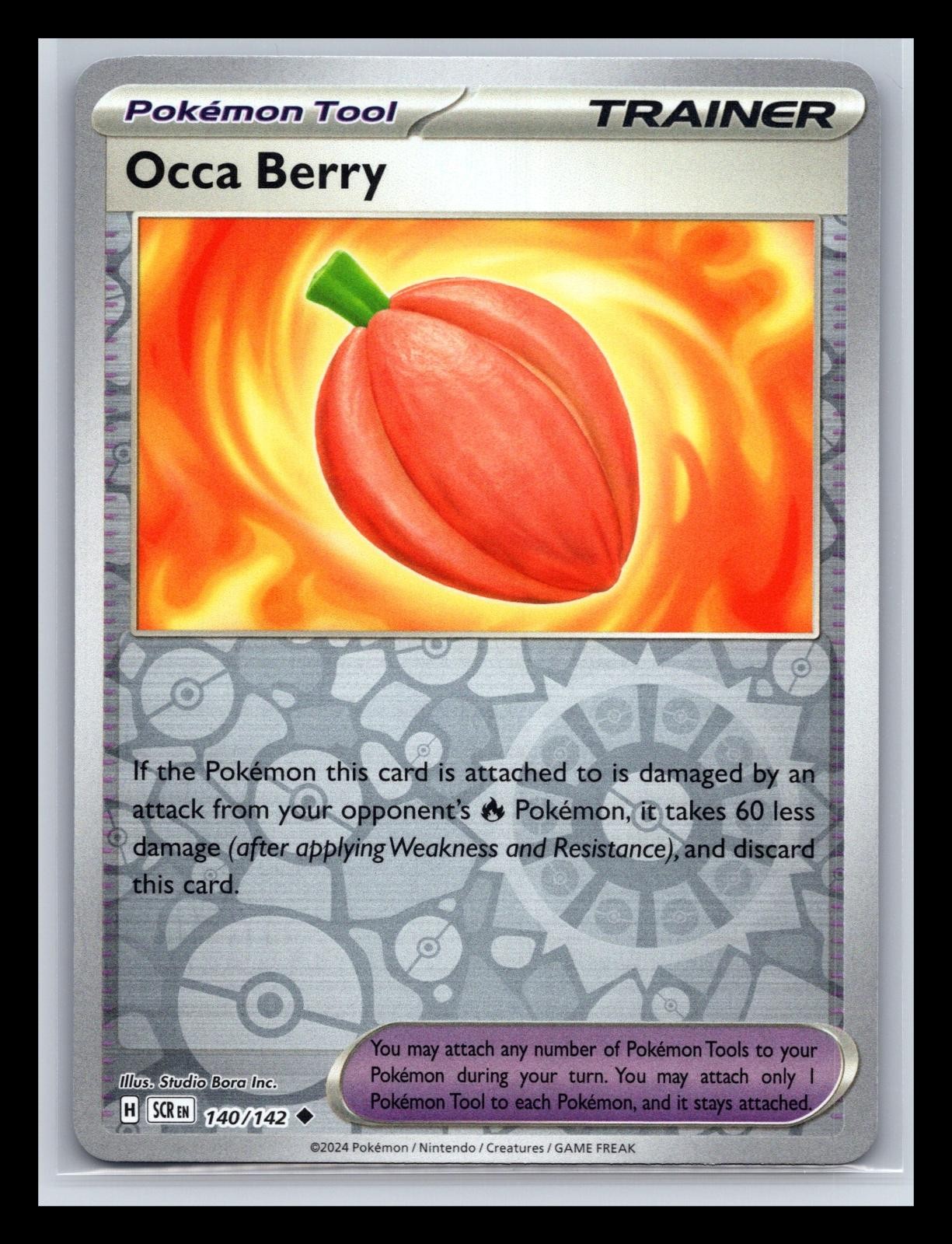 Occa Berry 140/142 Uncommon Stellar Crown Pokemon Reverse Holo Near Mint