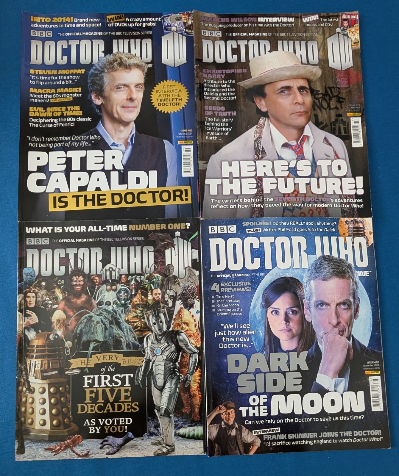 Doctor Who Magazine x4 bundle (2014) - issues 469 473 476 478 - Peter Capaldi