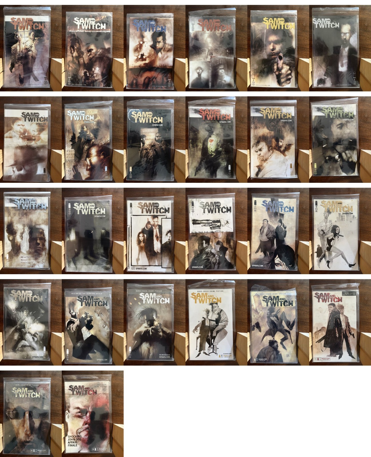 Sam and Twitch #1-26 COMPLETE SET Image Comics 1999 Brian Bendis Spawn Crime