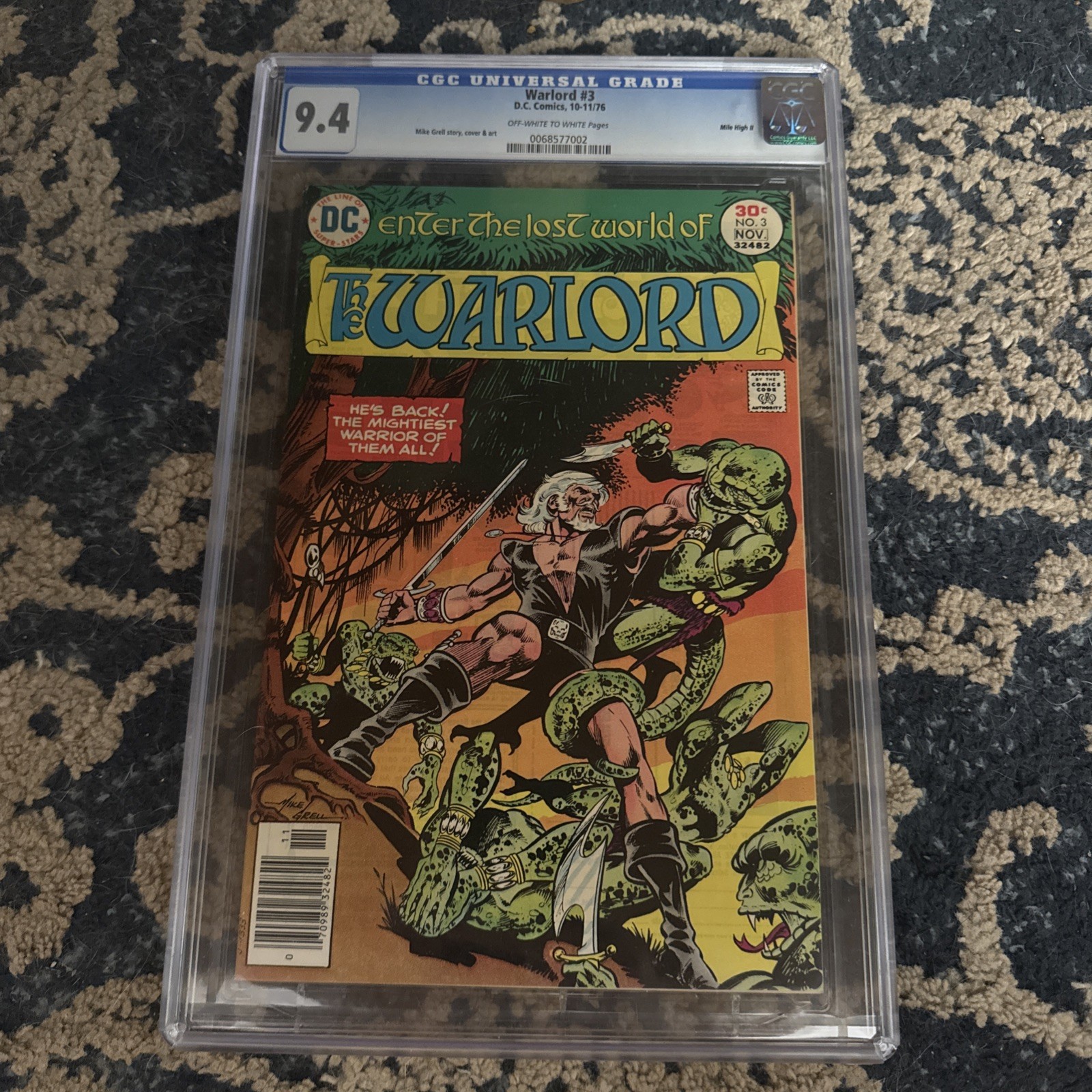Warlord #3 (1976) CGC 9.4 - Mile High II