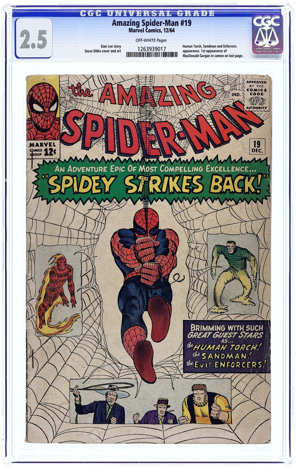 Amazing Spider-Man #19 CGC 2.5 1964 1263939017