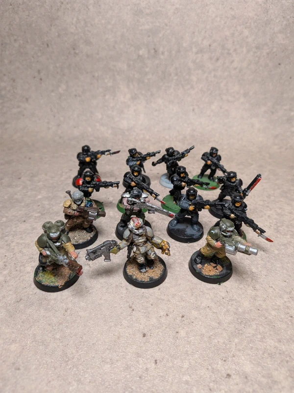 Lot 15 figurines Garde Impériale / Astra Militarum - Warhammer 40k