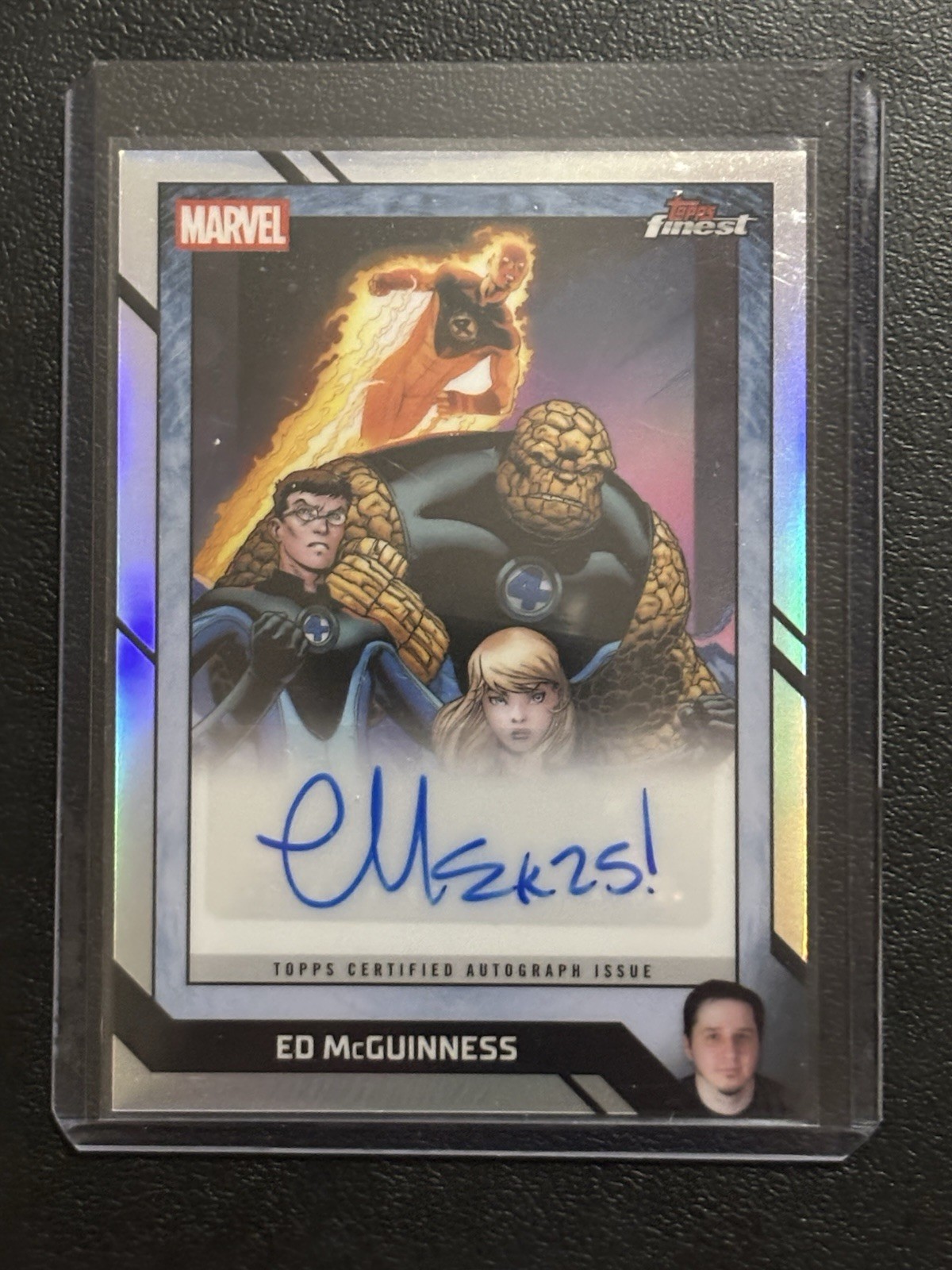 2026 Topps Finest Fantastic Four ED McGuinness Artista Auto Ultimate #60