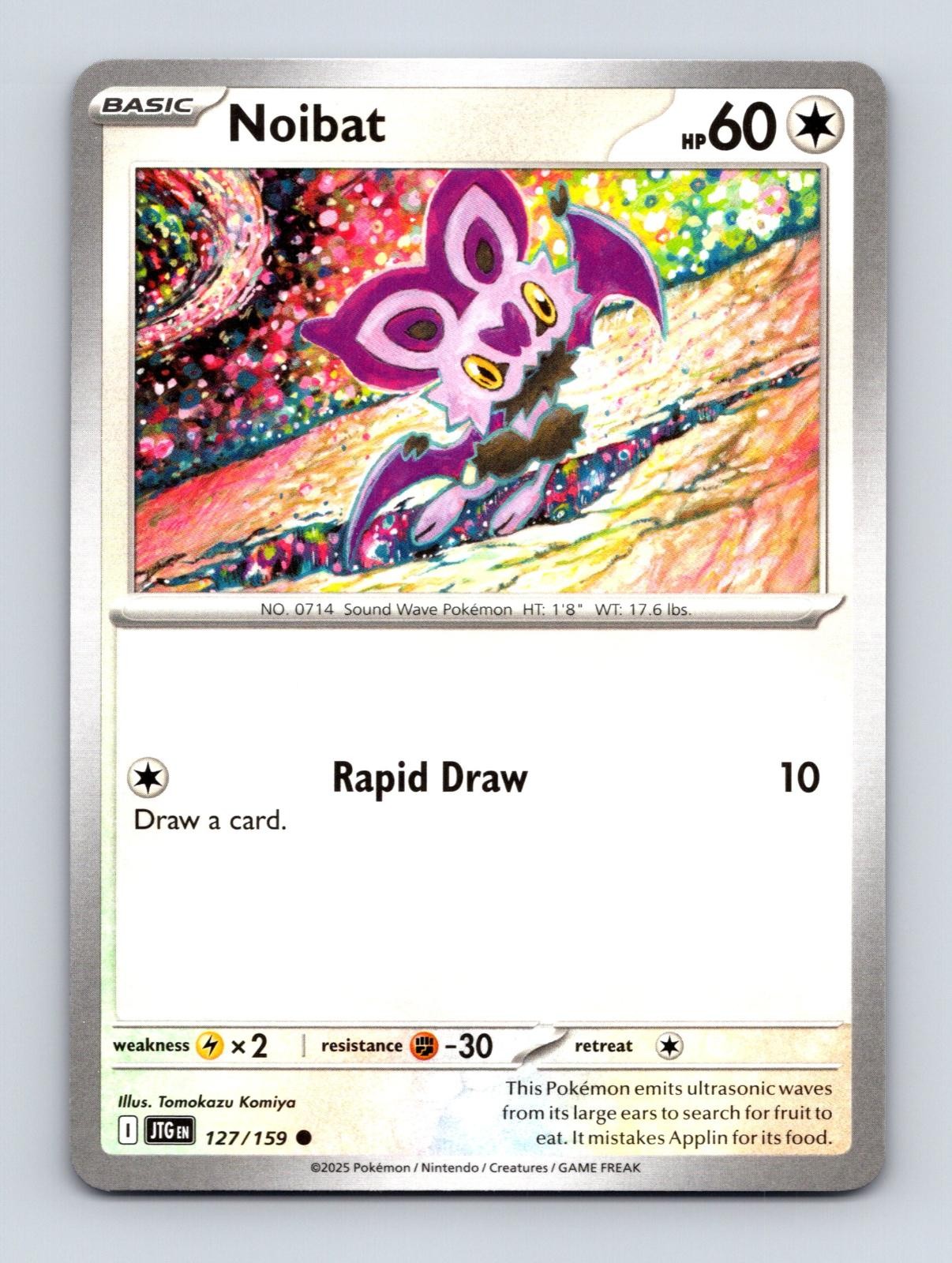 Noibat 127/159 Viaggio Comune Insieme Pokemon quasi nuovo