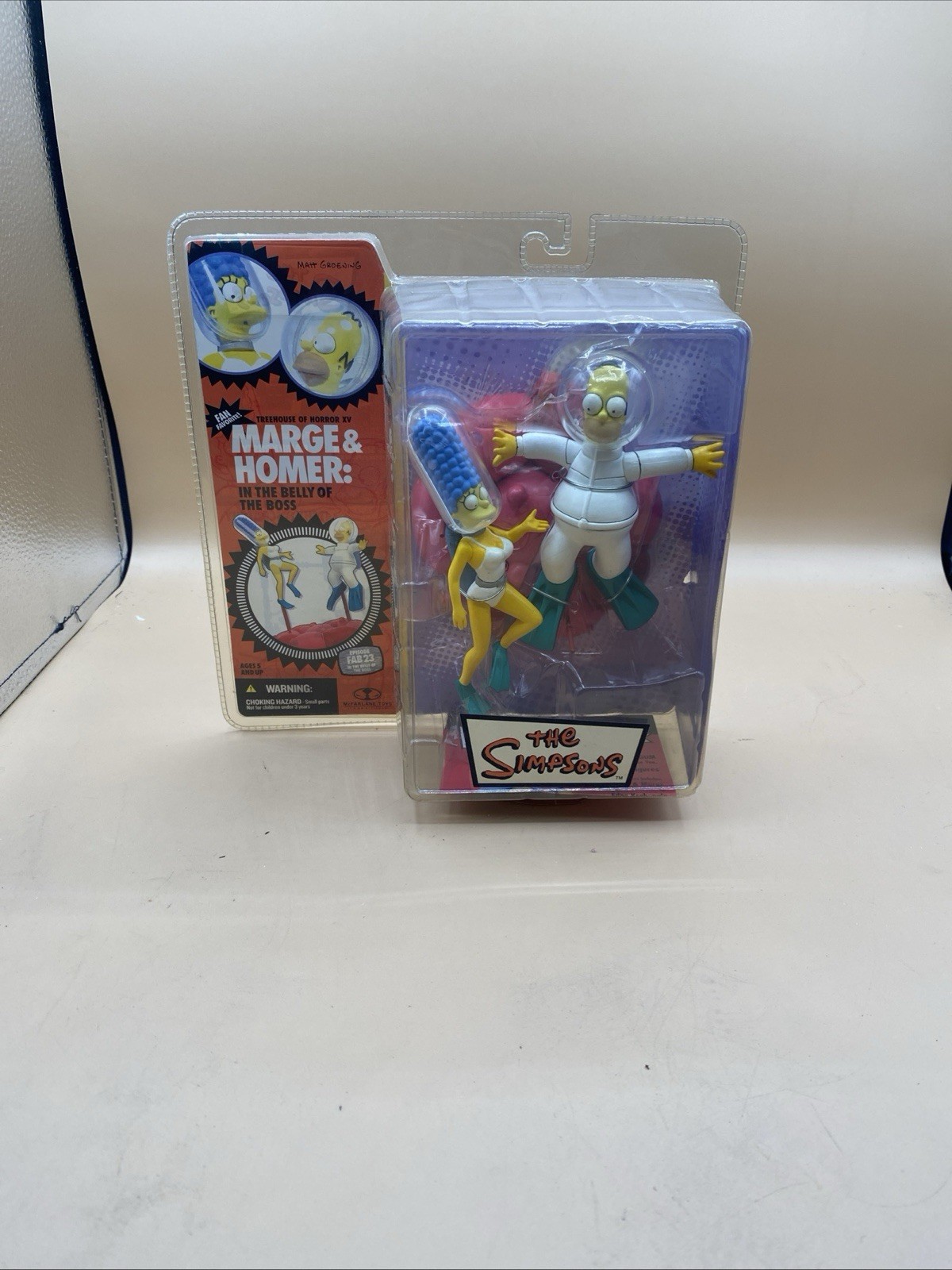 Figurine I Simpson Marge & Homer "Nel ventre del boss" 2007 nuove con scatola