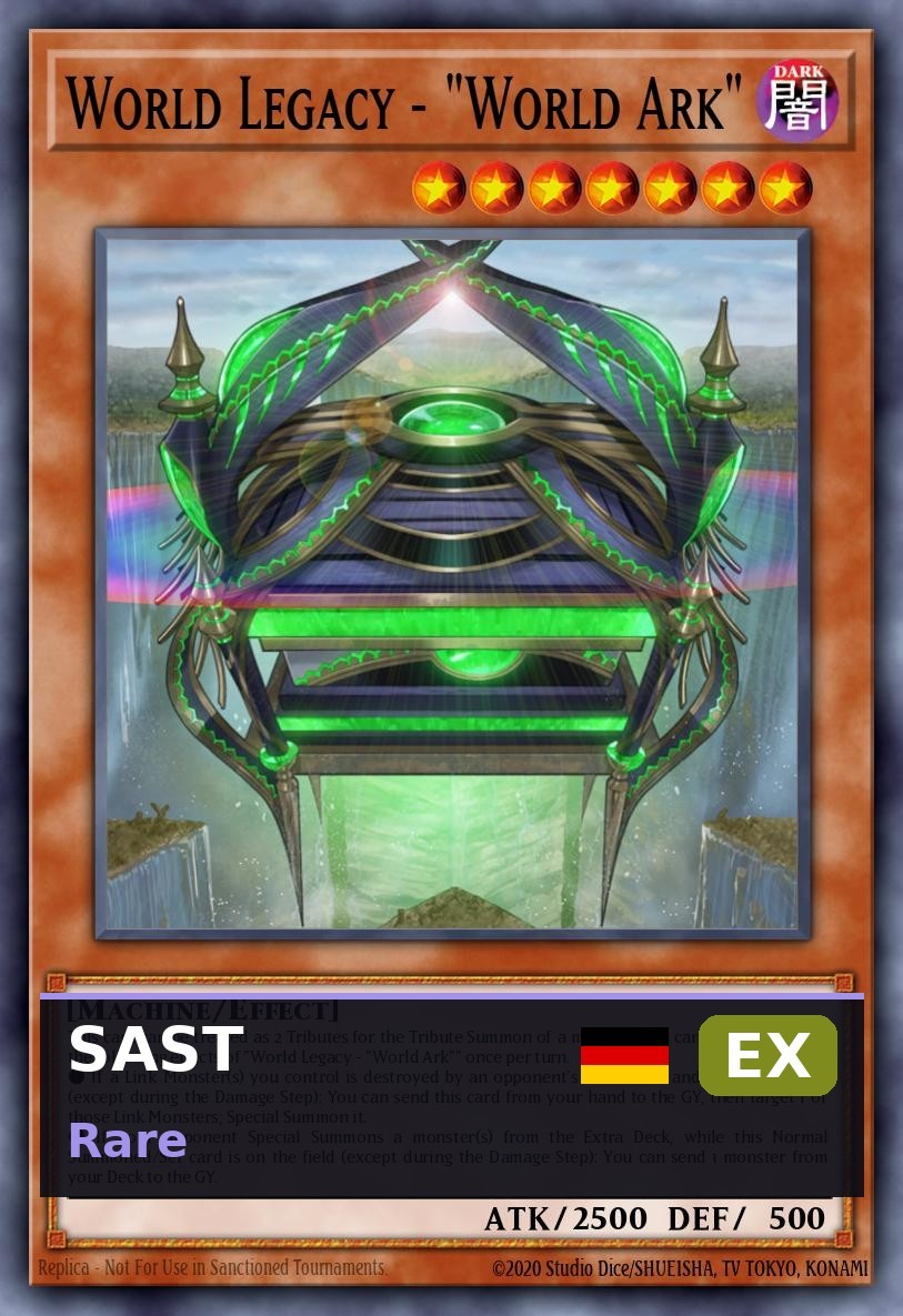 Weltvermächtnis - „Weltarche“ SAST-016 EX DE Yu-Gi-Oh