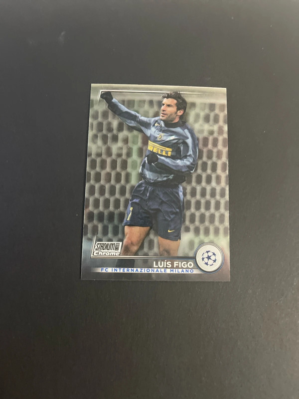 Luis Figo Inter Milan Topps Chrome Stadium Club