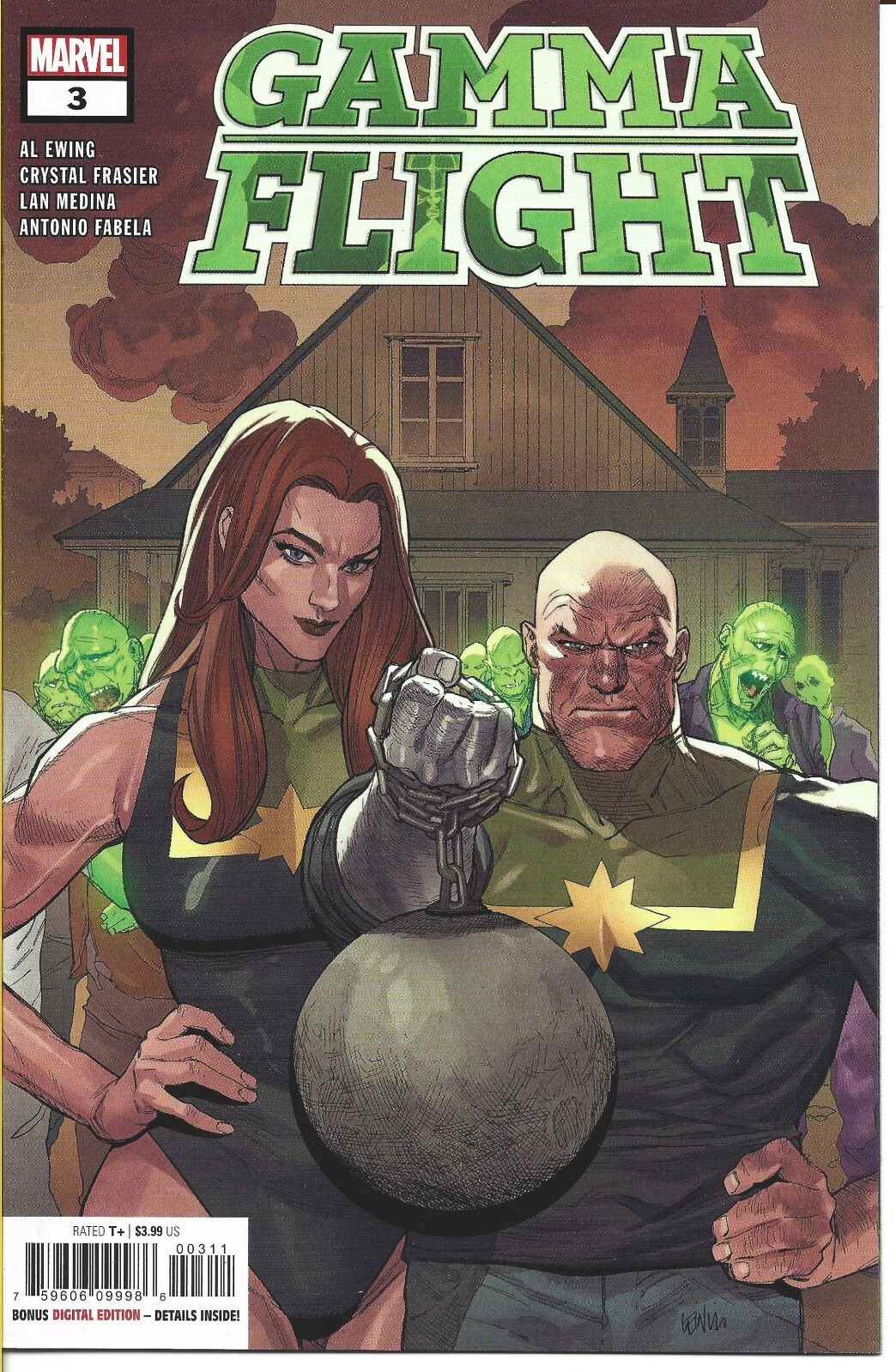 GAMMA FLIGHT #3 VARIANTE COVER A MARVEL COMICS 2021 NUOVO MAI LETTO IMBALLATO E IMBARCATO