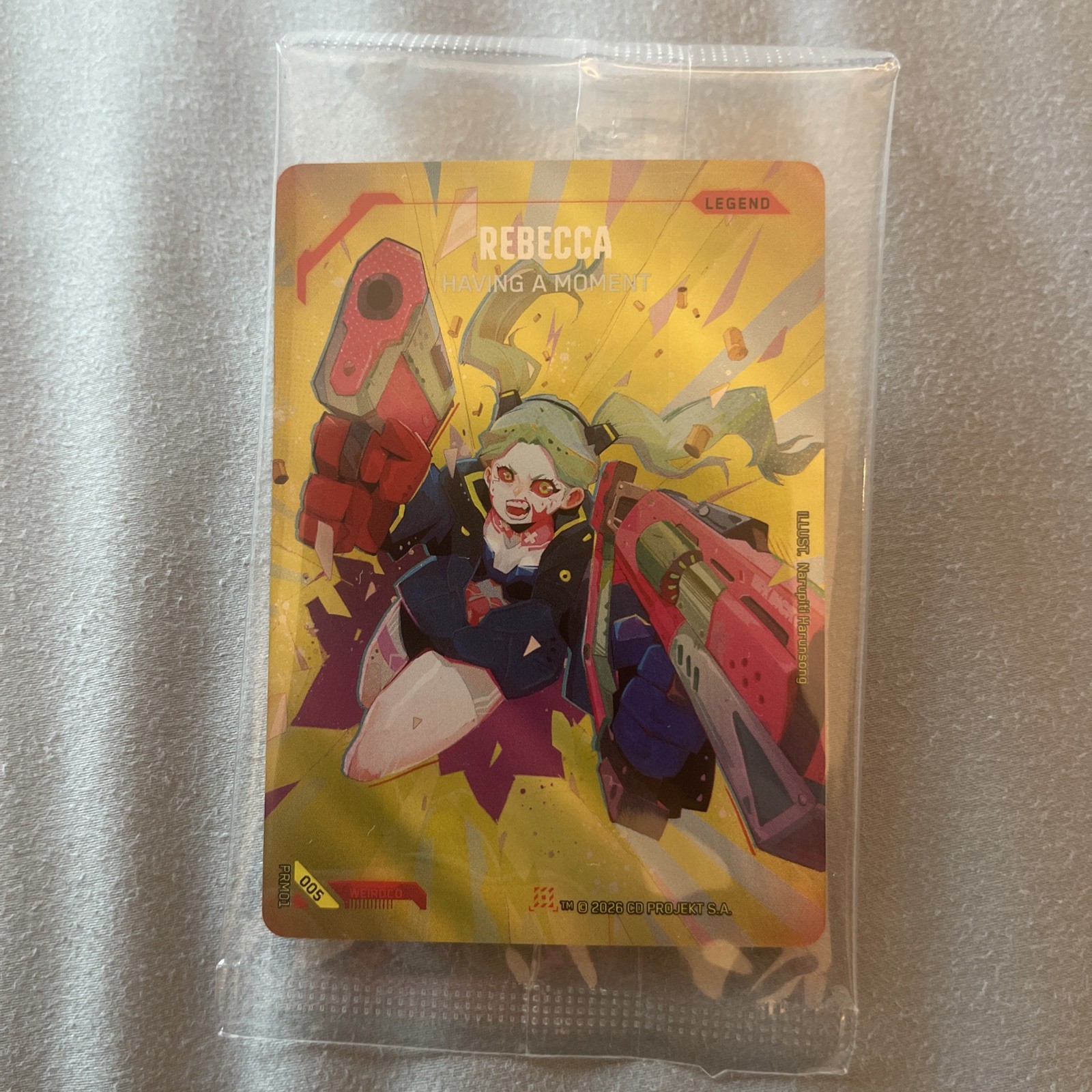 Cyberpunk TCG ANIME EXPO 2026 Rebecca Have A Moment FOIL PRM01 - SIGILLATO