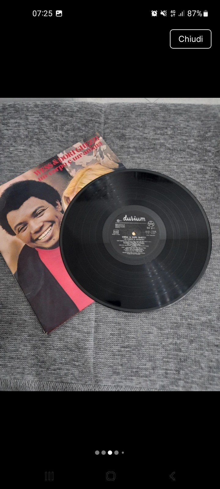 Wess & Dori Ghezzi Un corpo e un'anima LP 12" 33 giri Stereo Pop