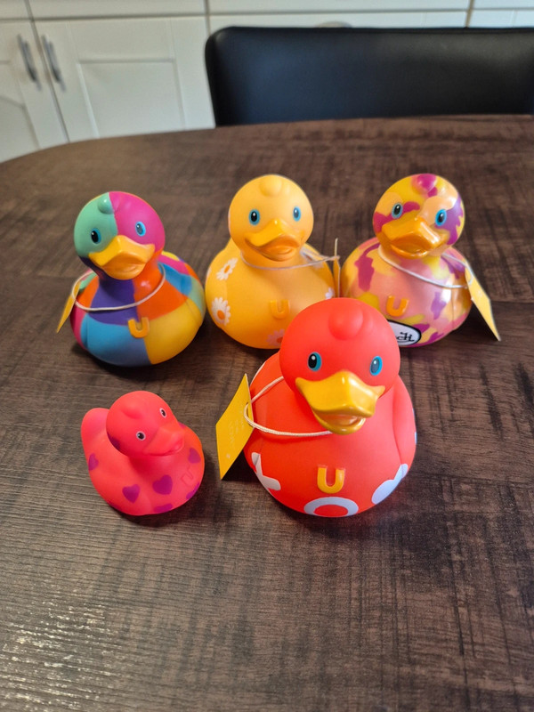 4x Bud luxury ducks met 1 mini duck by designroom