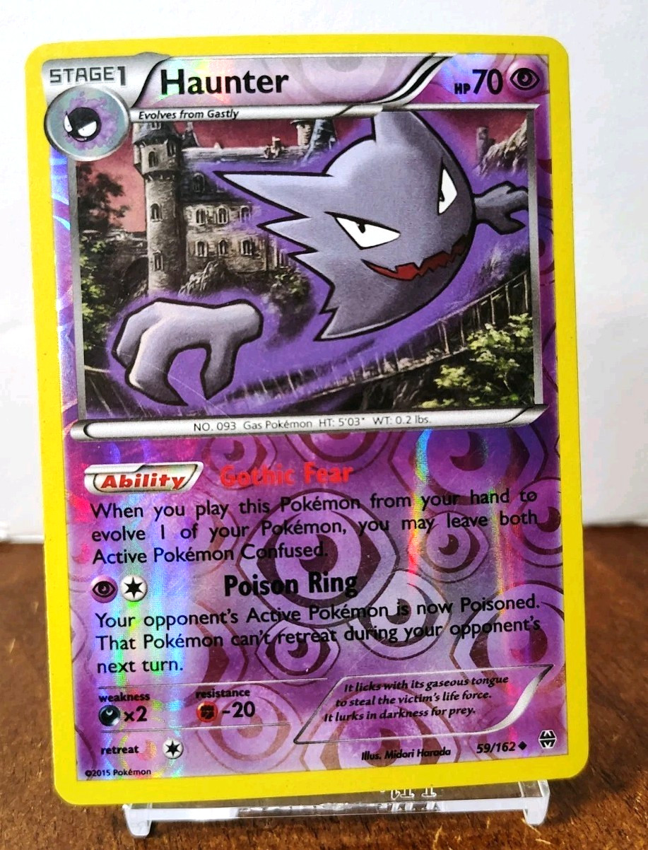 POKEMON HAUNTER 59/162 REVERSE HOLO BREAKTHROUGH MP-LP
