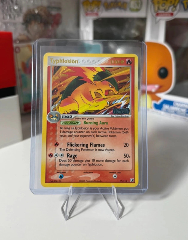 Typhlosion Holo Rare Stamped 17/115 EX + Inglese Pokémon