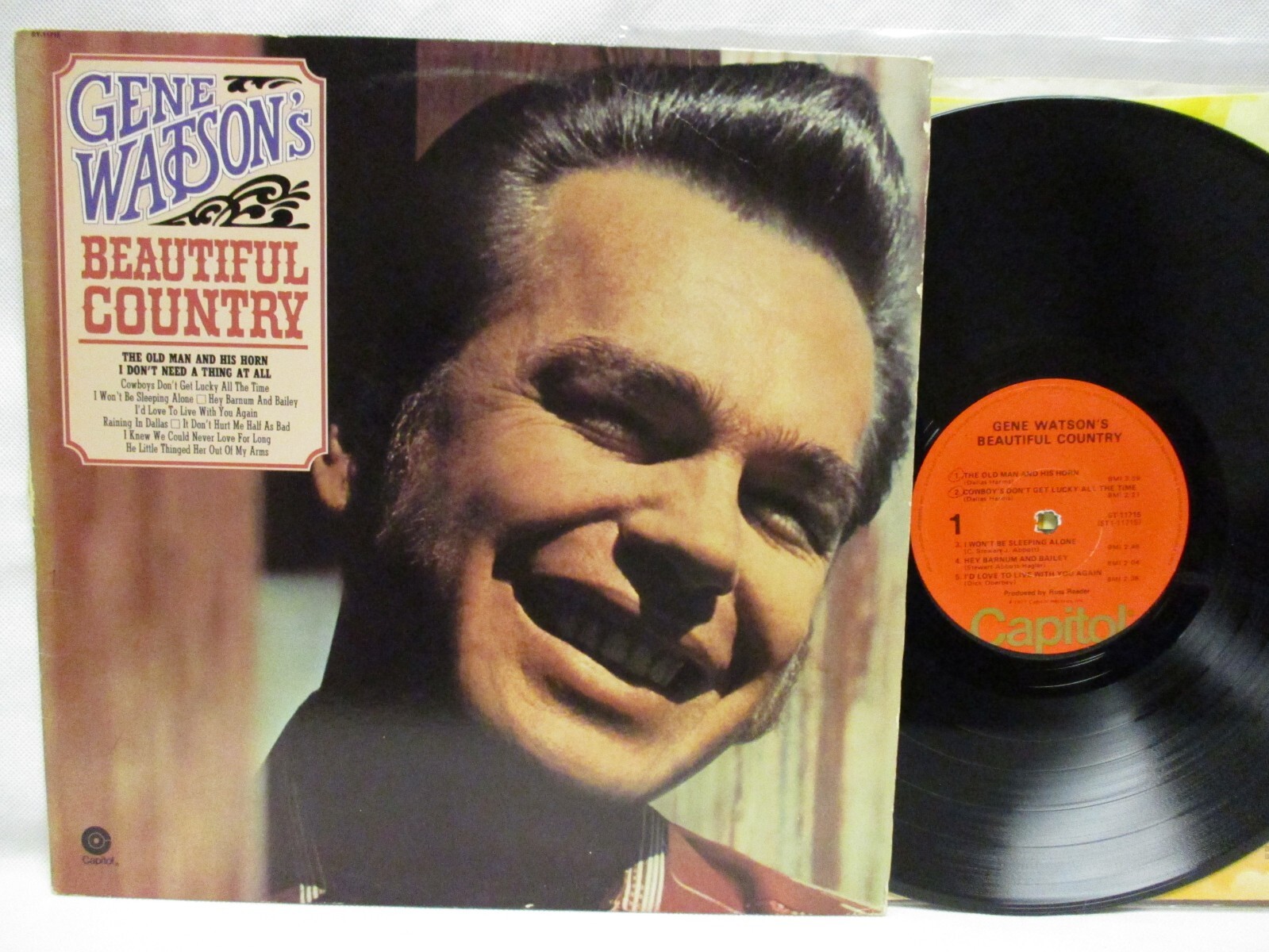 Gene Watson Beautiful Country 1977 Record Folk Country Palestein Texas VG+ 11715