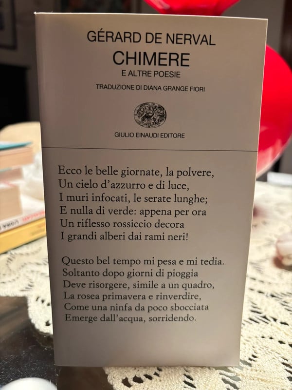 Libro - Gérard de Nerval “Chimere e altre poesie”