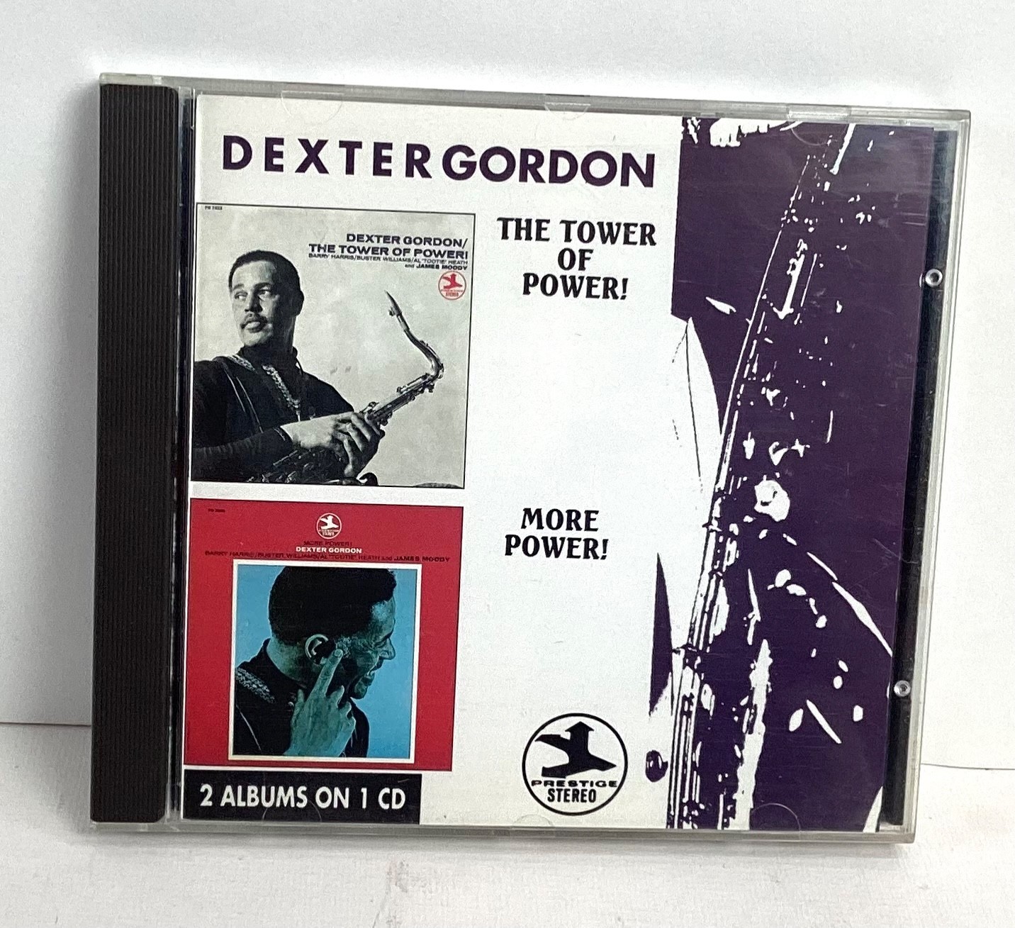 DEXTER GORDON CD TOWER OF POWER & MORE POWER 1991 2 ALBUMS ON I CD 