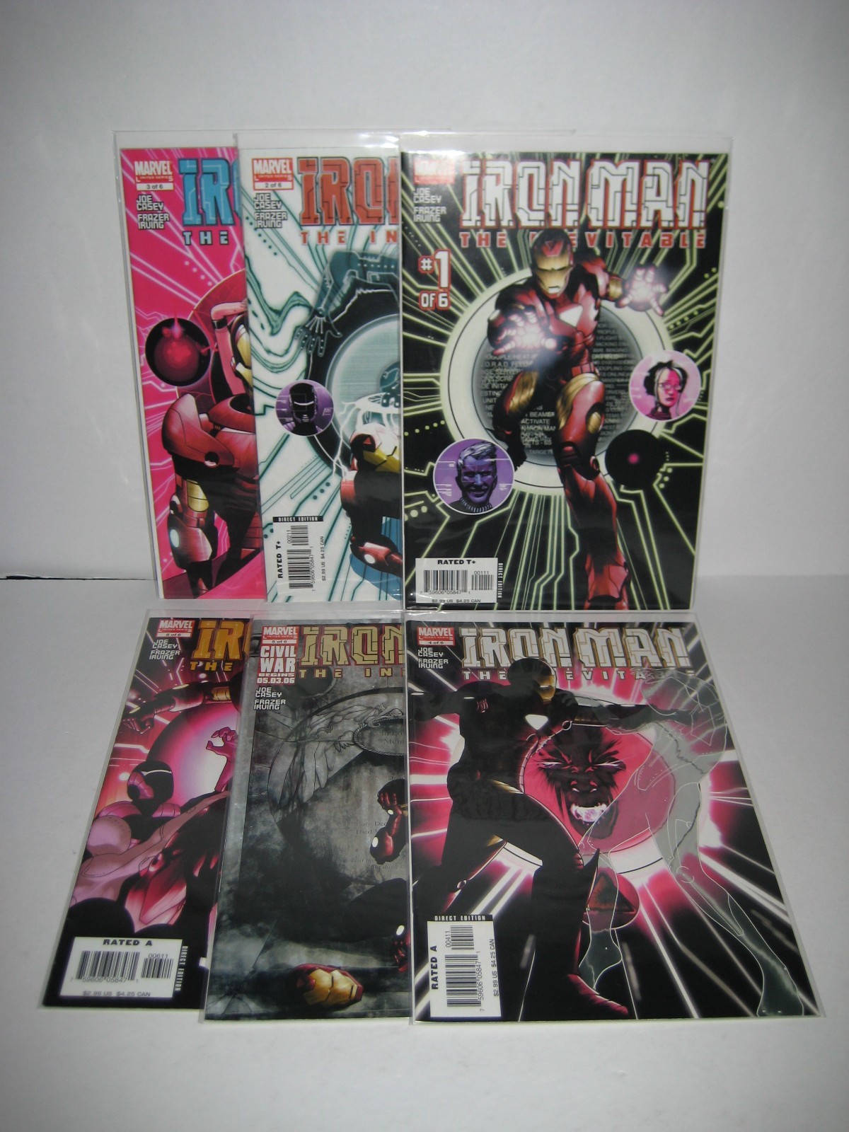 IRON MAN L'INEVITABILE 1 2 3 4 5 6 1-6 2006 Joe Casey Marvel