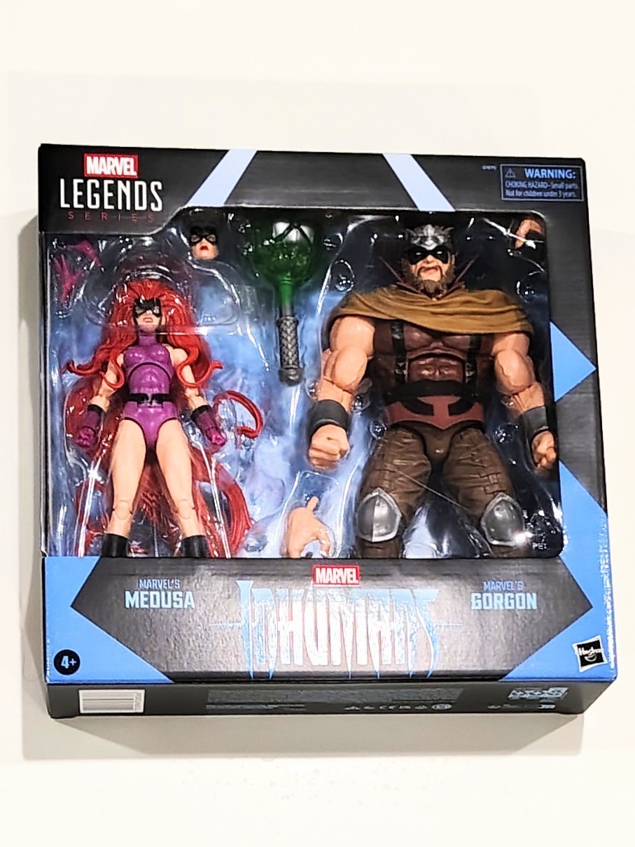 Modellino MEDUSA & GORGON serie Marvel Legends nuovo con scatola confezione da 2 THE INHUMANS