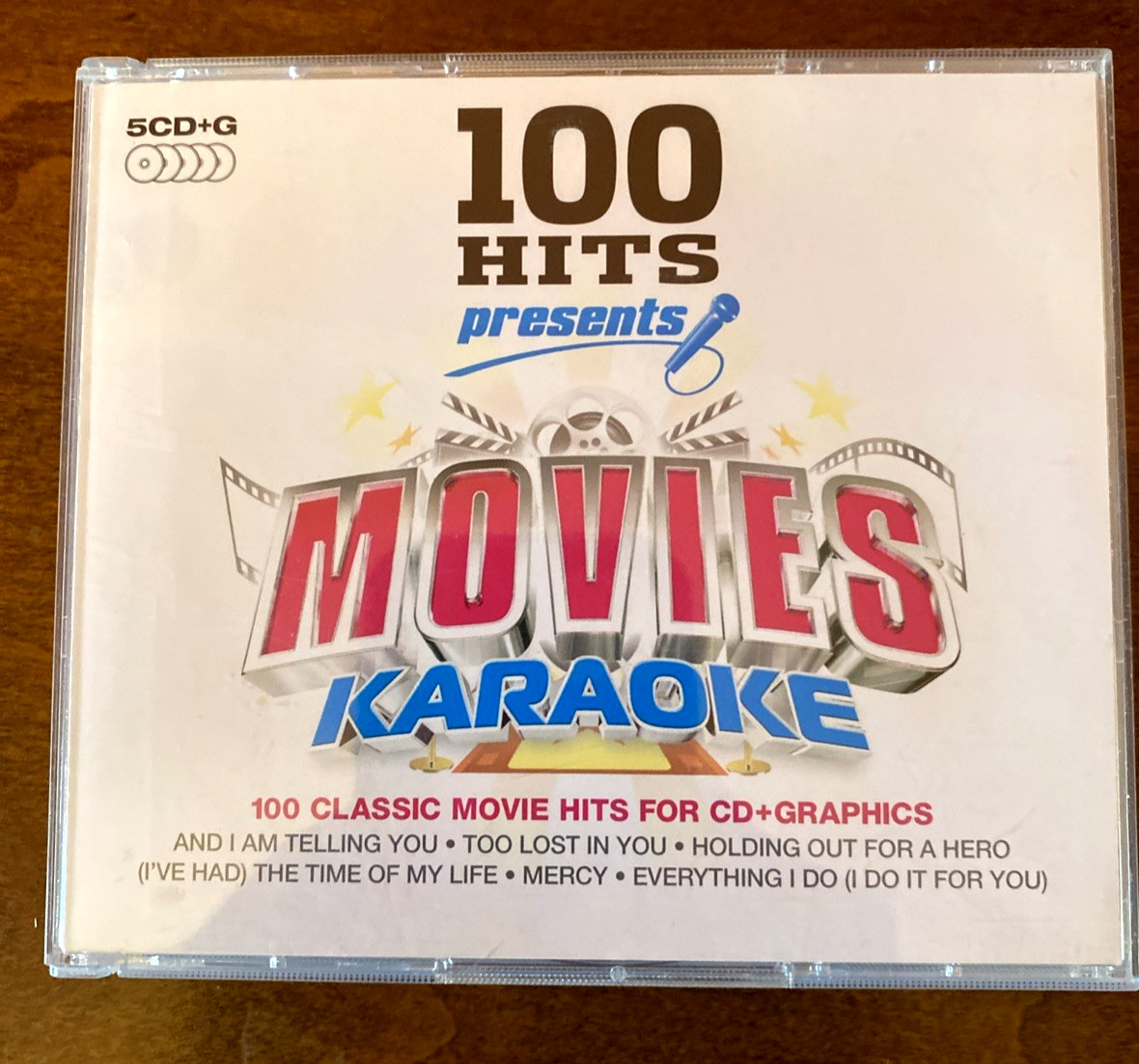 100 Hits Presents MOVIES KARAOKE 5 CD Set  Demon Music Group 2010 Pop Rock FUN!